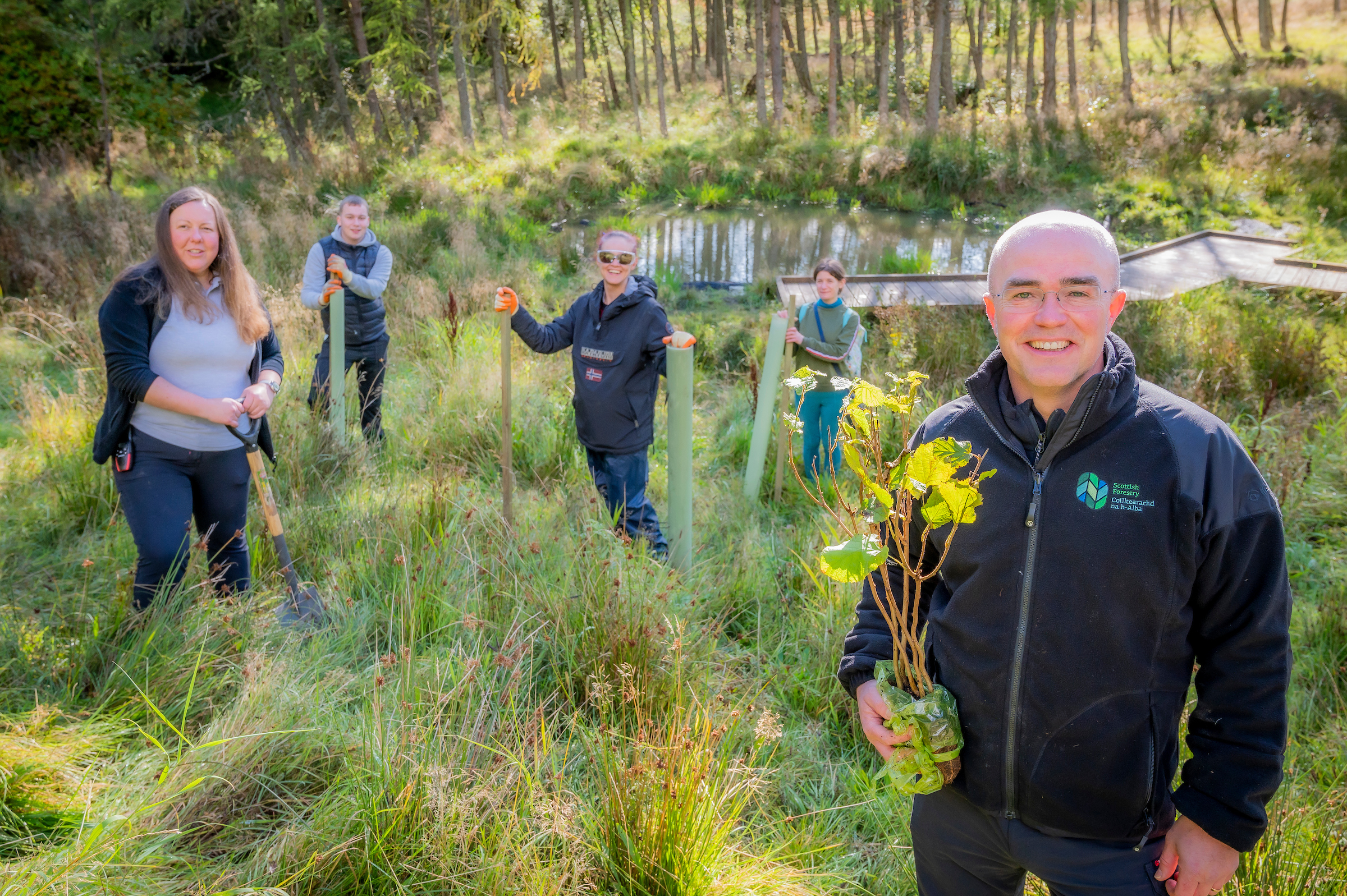 Trees donated to revive community woodland