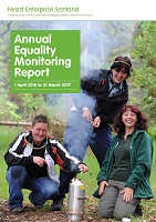 Cover of Forest Enterprise Scotland's 2017 Equality Monitoring Report