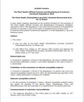 The Plant Health (Phytophthora pluvialis) (Scotland Demarcated Area No. 5) Notice