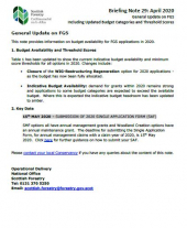 SF Briefing note 29 - SF response to Covid-19 outbreak 21 April 2020