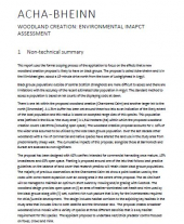 Acha-Bheinn Woodland Creation: Environmental Impact Assessment